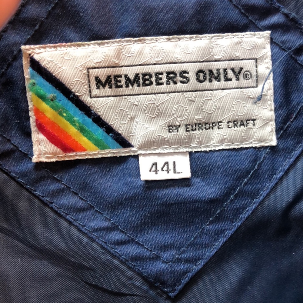 Members Only Vintage Racer Jacket 44L - Picture 10 of 11